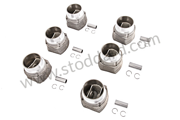 SIC10391801SET - Mahle Nikasil Piston And Cylinders, Set Of Six, For 2.2 / 2.4 With 9.8:1 CR for Porsche 