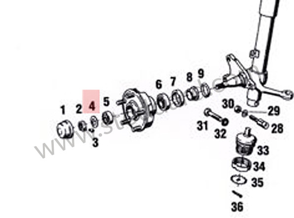 91134166300 - Wheel Bearing Thrust Washer 911 1970-1989 924 928 944 968 for Porsche 