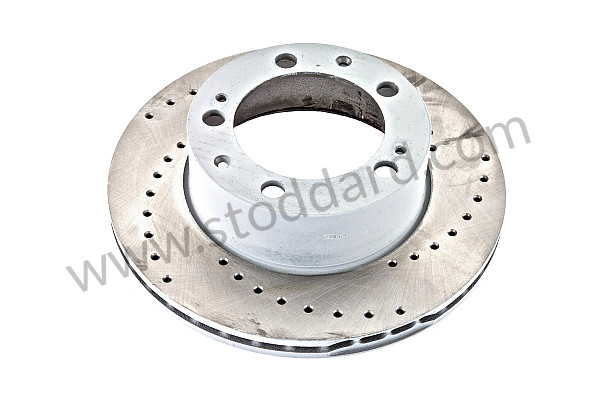 A91135204109RD - PERFORATED, VENTILATED REAR BRAKE DISC for Porsche 911 87-89 &bull; 1989 &bull; 3.2 G50 &bull; Speedster &bull; Manual Gearbox, 5 Speed