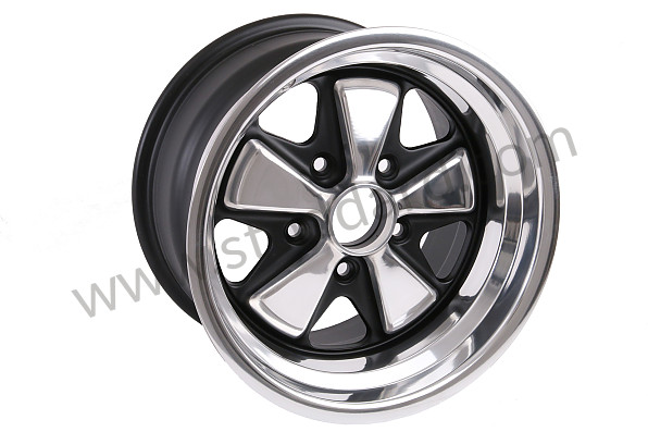 911361020079PB - Maxilite  Wheel 15 X 9-Inch Et 15mm Offset Polished Lip And Petals, Black Insets for Porsche 