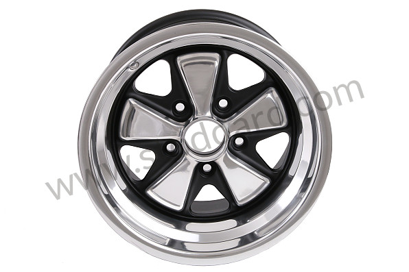 911361020079PB - Maxilite  Wheel 15 X 9-Inch Et 15mm Offset Polished Lip And Petals, Black Insets for Porsche 