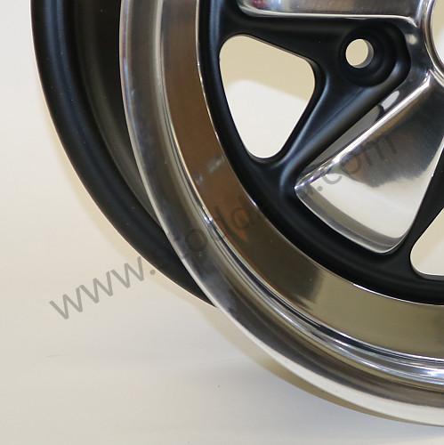 911361020117PB - Maxilite  Wheel 15 X 7-Inch 23.3mm Offset Polished Lip And Petals, Black Insets for Porsche 