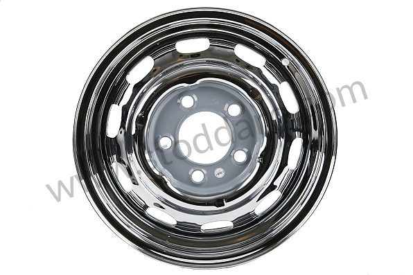 SIC36102120 - 15 x 6.0 Disc Brake Steel Wheels - CHROME OFFSET: ET 36 MM for Porsche 356C &bull; 1963 &bull; 1600 C (616/15) &bull; Cabrio C &bull; Manual Gearbox, 4 Speed