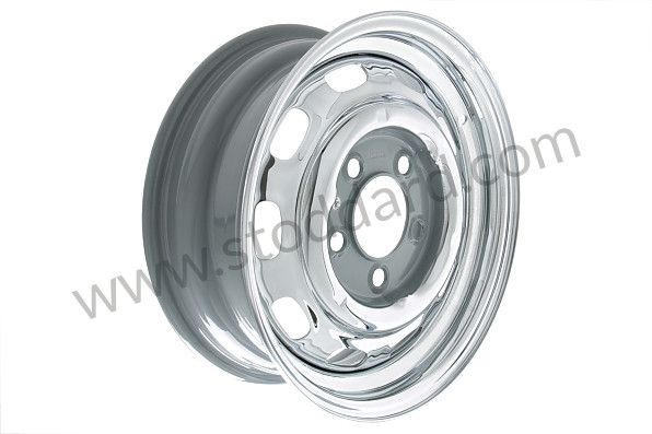 SIC36102220 - 15 x 5.5 Disc Brake Wheel - CHROME for Porsche 