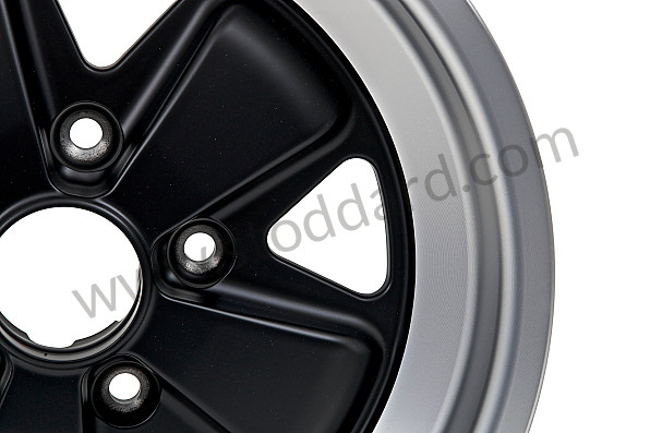 911362115007SB - Maxilite  Alloy Wheel 16 X 7-Inch 23.3mm Offset, Satin Machined Lip, Black Center for Porsche 