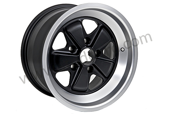 911362119009SB - Maxilite Alloy Wheel 16 X 9-Inch 15mm Offset, Satin Machined Lip With Black Center for Porsche 