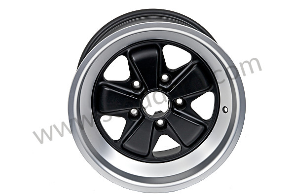 911362119009SB - Maxilite Alloy Wheel 16 X 9-Inch 15mm Offset, Satin Machined Lip With Black Center for Porsche 