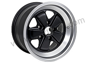 Maxilite Alloy Wheel 16 X 9-Inch 15mm Offset, Satin Machined Lip With Black Center ET 15 MM / 9 X 16 INCHES (911362119009SB)