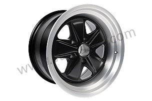 Maxilite  Alloy Wheel, Machined Lip, Black Center, 17 X 10-Inch 15mm Offset ET -27 MM / 10 X 17 INCHES (911363121000MB)