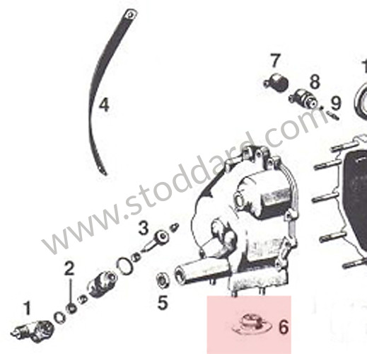 91137504300 - Engine And Transmission Mount, 911 1965-1989 for Porsche 