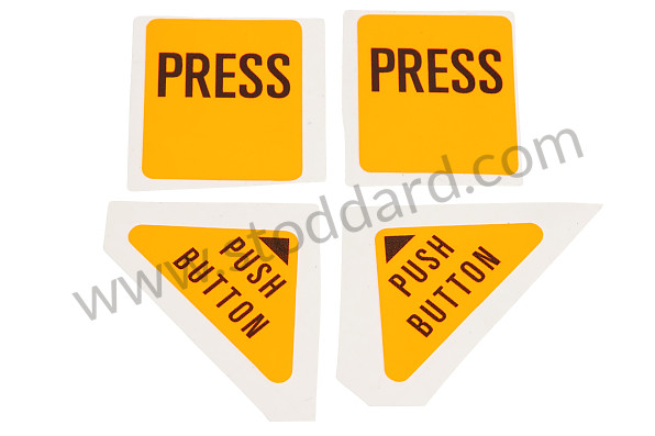 911456001SET - PRESS Seat Belt Decal Car Set For 911 1972-1973 And 914 1972-1976 for Porsche 