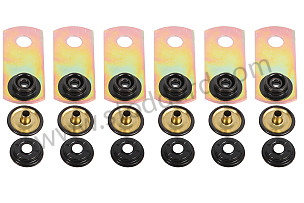 Trunk Carpet Mounting Kit With Snaps And Small Brackets 911 912 1969-1989  (91150307500SET)