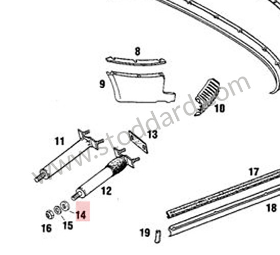 91150521901 - Impact Absorber Rubber Buffer 911 1974-89 930 for Porsche 911 74-77 + 912E &bull; 1974 &bull; 2.7 &bull; Coupe &bull; Automatic Gearbox