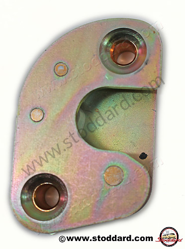 SIC53170123 - Door Striker Plate, Left, Yellow Zinc Finish, For 911 912. 1968-1989 for Porsche 