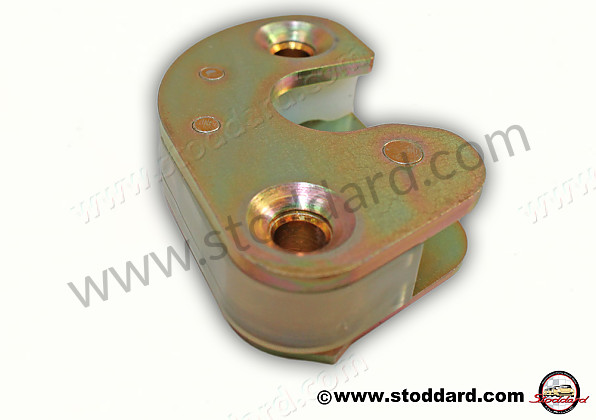 SIC53170123 - Door Striker Plate, Left, Yellow Zinc Finish, For 911 912. 1968-1989 for Porsche 