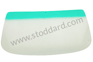 WINDSCREEN FOR ASSEMBLY WITH MOULDING / GREEN WITH GREEN SUN VISOR / GREEN WITH GREEN SUN VISOR (VERT VERT) (91154101103)