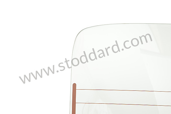 91154510502 - Rear Window Glass, Clear With Two Stage Heating Defroster 911 912 1965-1986 for Porsche 