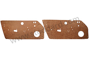 Door Panel Fiberboard Set For 911 912 964 1974-1994 PAIR (91155503128)