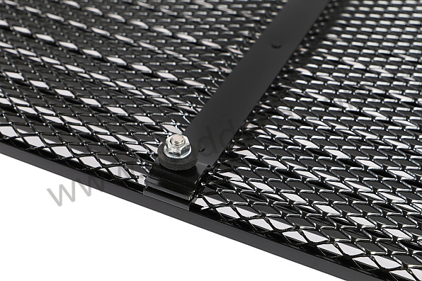 SIC55904102 - Engine Lid Grille, 911 1972-1973. Black With Black Mesh. for Porsche 911 70-73 &bull; 1970 &bull; 2.2T &bull; Coupe &bull; Automatic Gearbox