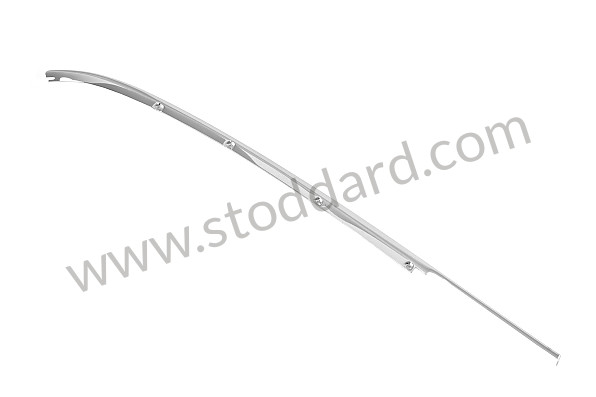 91156594740 - Targa Trim, Bright Aluminum, Left, Under Targa Window 911 912 1965-1978 for Porsche 