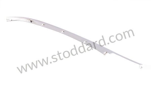 91156594740 - Targa Trim, Bright Aluminum, Left, Under Targa Window 911 912 1965-1978 for Porsche 