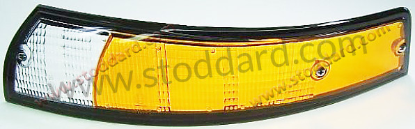 91163194300 - Front Turn Signal Lens, Left, European Version With Black Trim. 911 1972-1973 for Porsche 