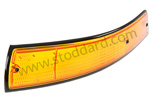 SIC63194700 - USA-Spec Front Turn Signal Lens, Left With Black Trim. 1973 911 for Porsche 