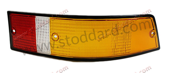 SIC63195000 - Euro-Spec Rear Tail Light Lens, Right, With Black Trim For 911 912e 1972-1989 for Porsche 