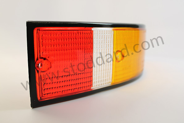 SIC63195000 - Euro-Spec Rear Tail Light Lens, Right, With Black Trim For 911 912e 1972-1989 for Porsche 