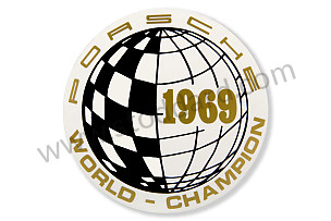 Window Decal 69 World Champion  (91170110320)