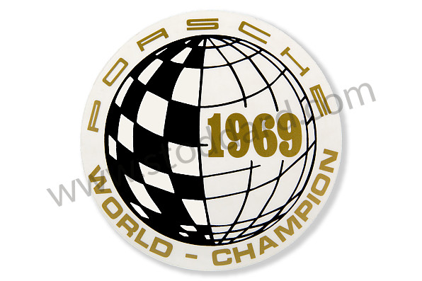 91170110320 - Window Decal 69 World Champion for Porsche 