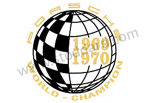 Window Decal 69 70 World Champion  (91170110321)