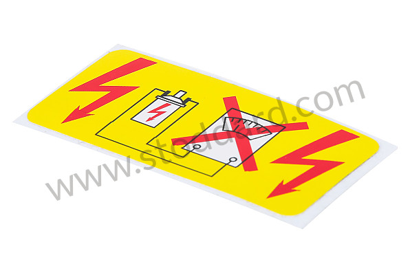 91170120055 - Ignition Coil Decal For 911 930 1969-1989 for Porsche 