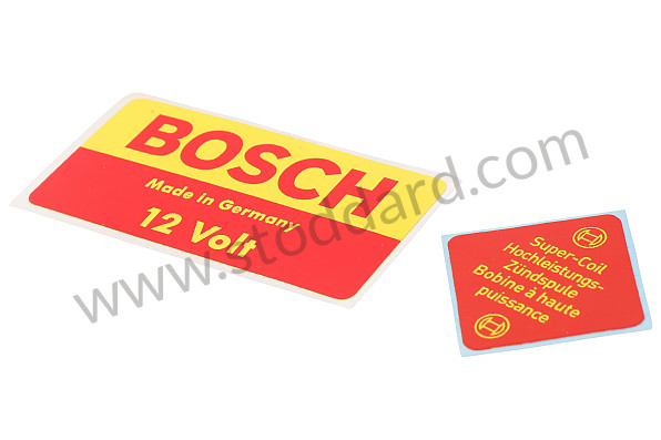91170120057 - Bosch 12 Volt 12v Ignition Sport Coil Decal for Porsche 