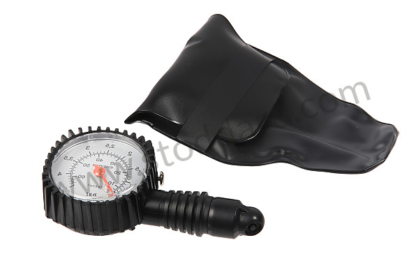 91172220102 - Dial-Style Tire Gauge From Porsche With Leather Pouch for Porsche 