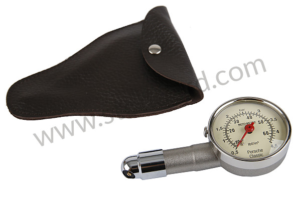 91172220200 - Tire Pressure Gauge, Motometer, . With Leather Pouch for Porsche 