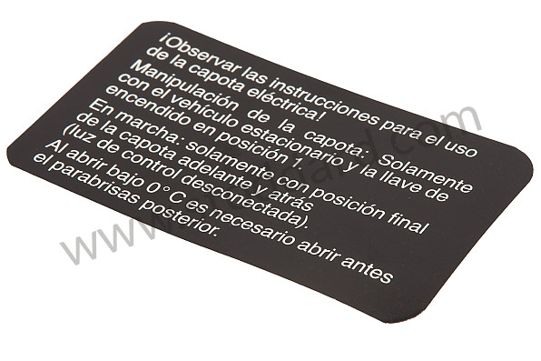 91173140121 - STICKER for Porsche 