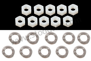 Dashboard Hardware Kit With Nylon Nuts And Steel Washers For 914 1970-1976  (91455203114SIC)
