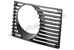 FIRST LAYER GRILLE FOR ADDITIONAL HEADLIGHT WITH HOLE / BLACK / BLACK / FRONT LEFT (A91455923710)