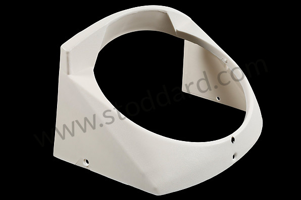 91475022511WHT - Headlight Surround Bezels, Pair, White, For 914 1970-1972 for Porsche 