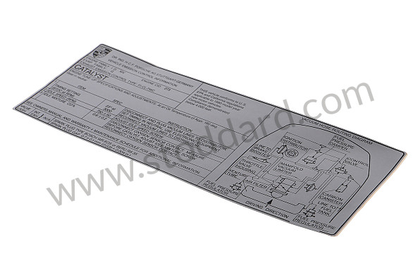 92800610119 - INDICATION STICKER for Porsche 