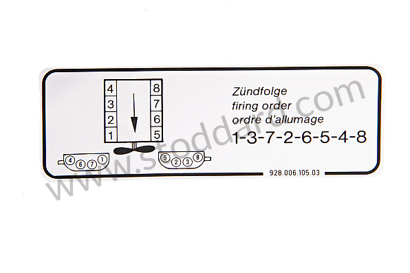 92800610503 - STICKER for Porsche 