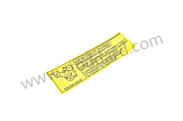 92800610900 - STICKER for Porsche 