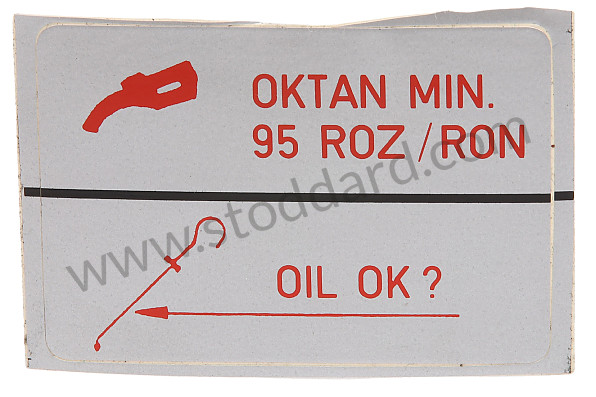 92800611701 - STICKER for Porsche 