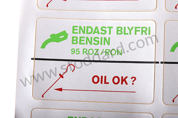 92800611707 - STICKER for Porsche 