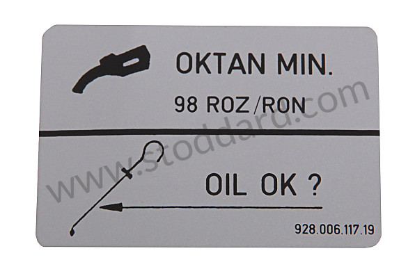 92800611719 - STICKER for Porsche 