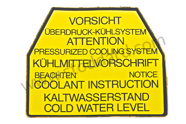 92800651101 - STICKER for Porsche 