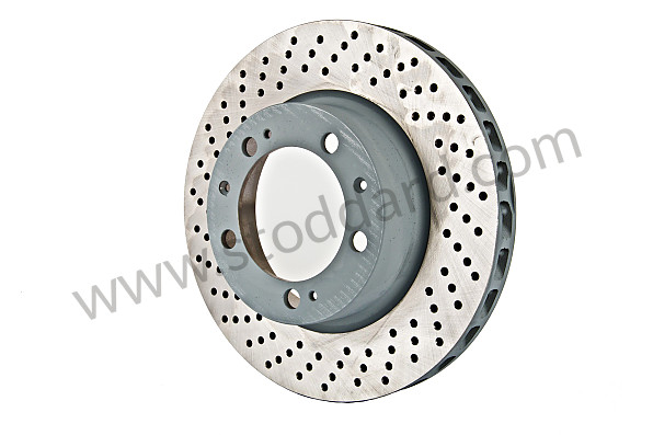 A92835104360RD - PERFORATED, VENTILATED FRONT BRAKE DISC for Porsche 928 87-91 &bull; 1987 &bull; 928 S4 &bull; Coupe &bull; Manual Gearbox, 5 Speed