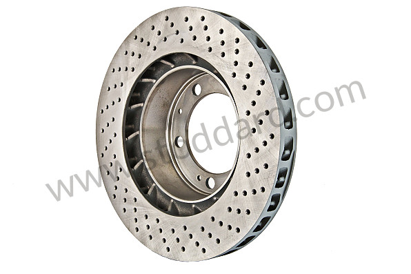 A92835104360RD - PERFORATED, VENTILATED FRONT BRAKE DISC for Porsche 928 87-91 &bull; 1987 &bull; 928 S4 &bull; Coupe &bull; Manual Gearbox, 5 Speed