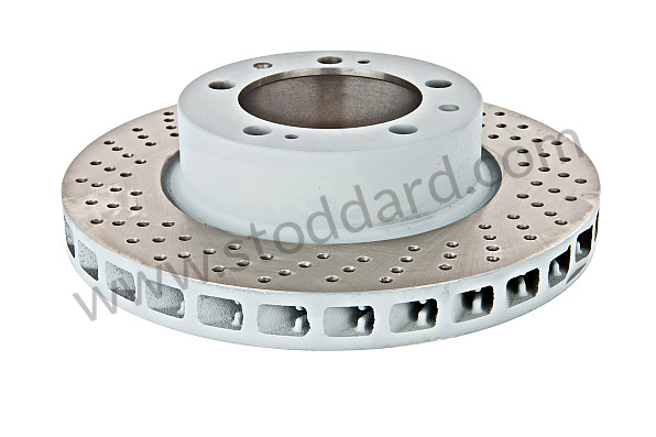 A92835104360RD - PERFORATED, VENTILATED FRONT BRAKE DISC for Porsche 928 87-91 &bull; 1987 &bull; 928 S4 &bull; Coupe &bull; Manual Gearbox, 5 Speed